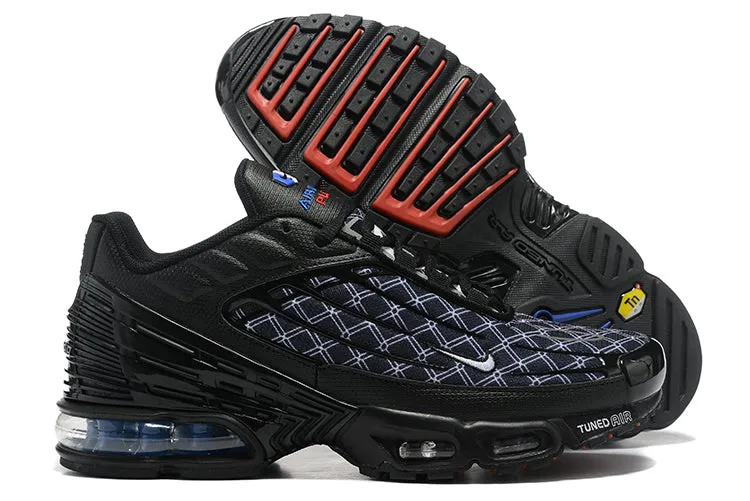 Air Max Plus 3 Saint-Denis 93 Black Blue Line Football DV3295-001 running in deserts supportive foam sole shoes