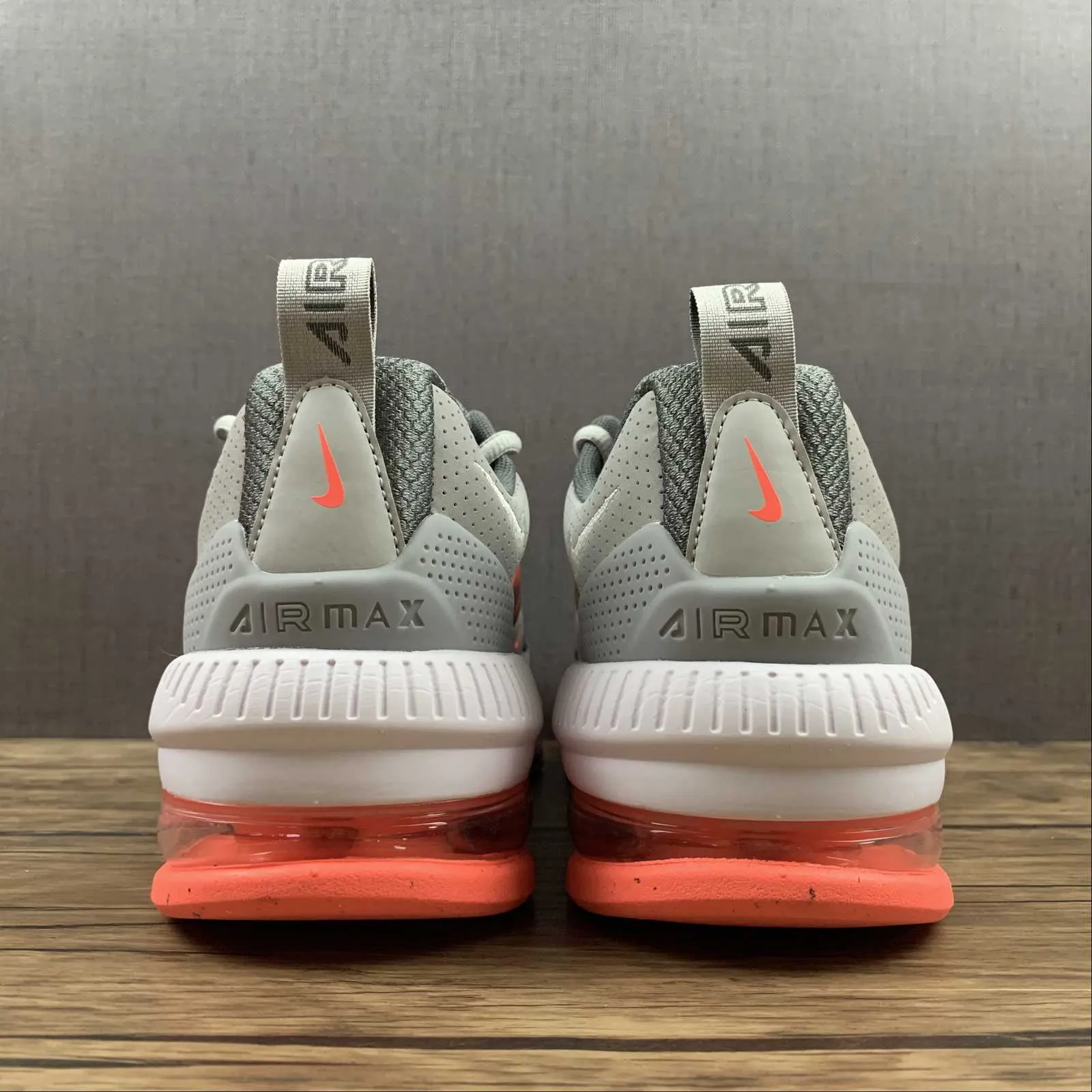 Air Max Genome Grey Black Orange packable fartlek running shoe ability