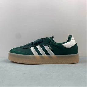 Simple Lines Adidas Samba Vegan Dark Green Cloud White Gold IF1835