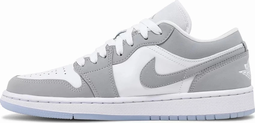 Nike Jordan 1 Low Wolf Grey W All-around silhouette Glam support