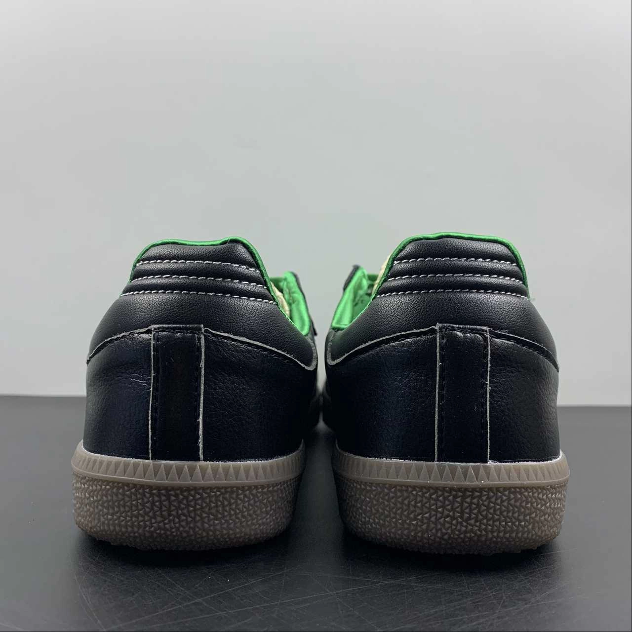 Adidas Wales Bonner X Samba Black Green Core White Cream S42590 Breath Motion Work From Home