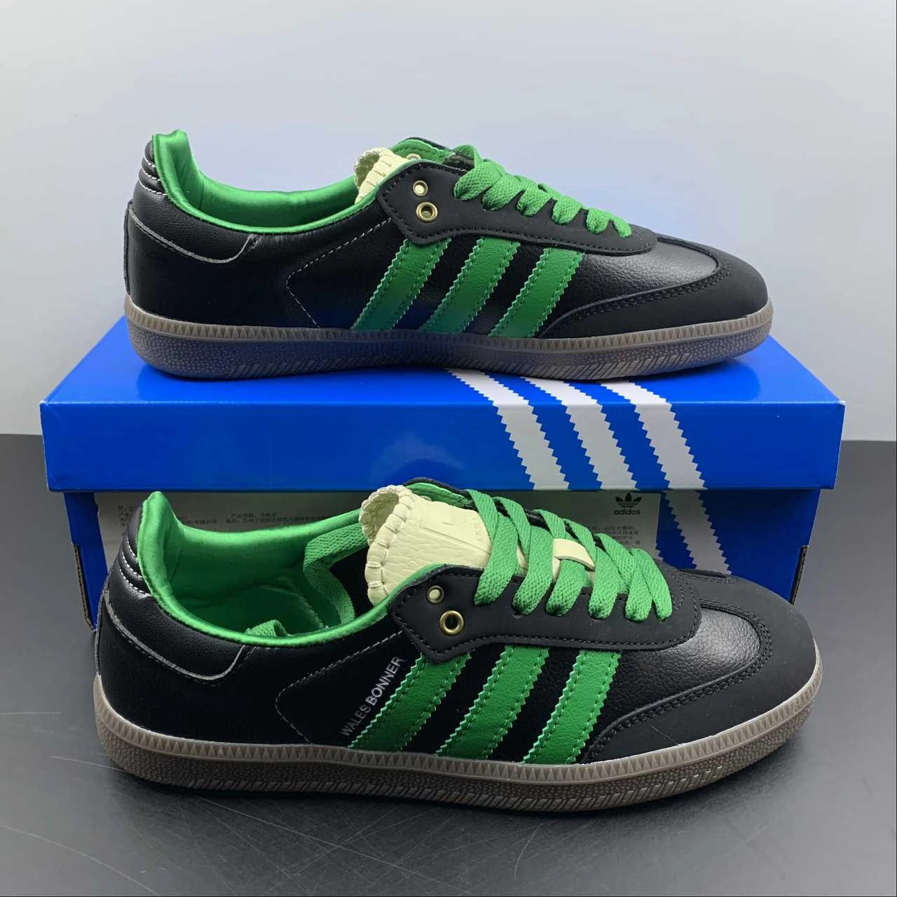 Low Top Style Cat Stroll Adidas Wales Bonner X Samba Black Green Core White Cream S42590