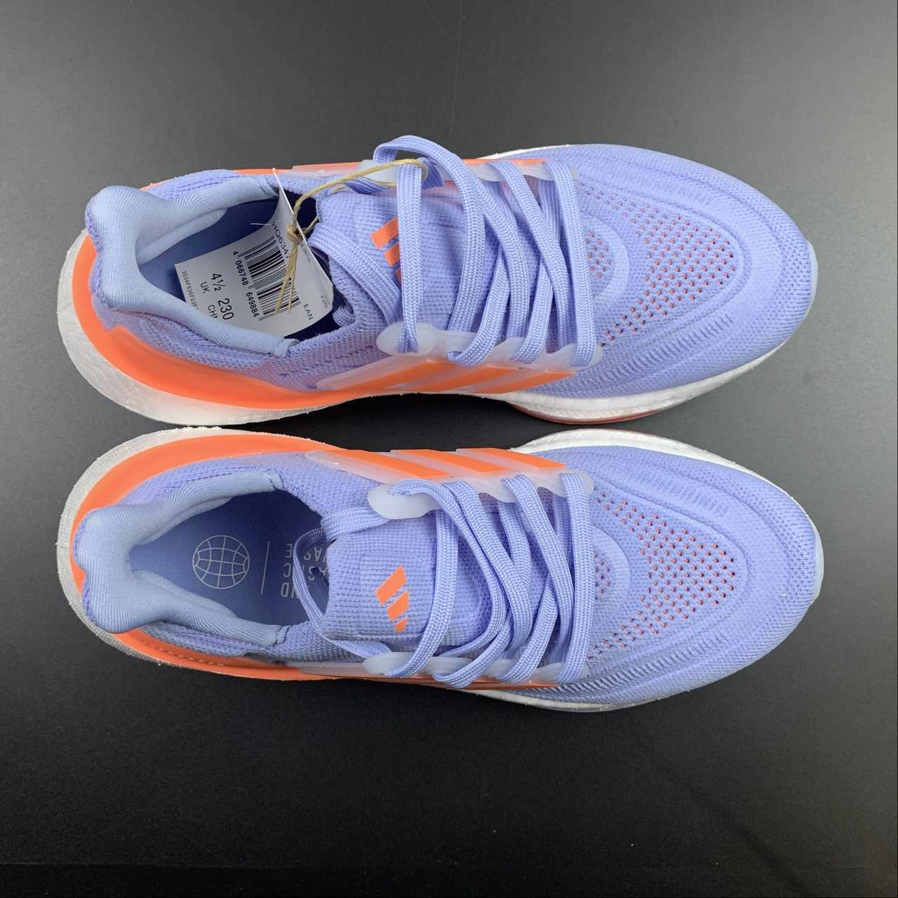 Adidas Ultraboost Light Blue Dawn Coral Fusion Blue Fusion HQ6347 time - efficient exercise hook - and - loop