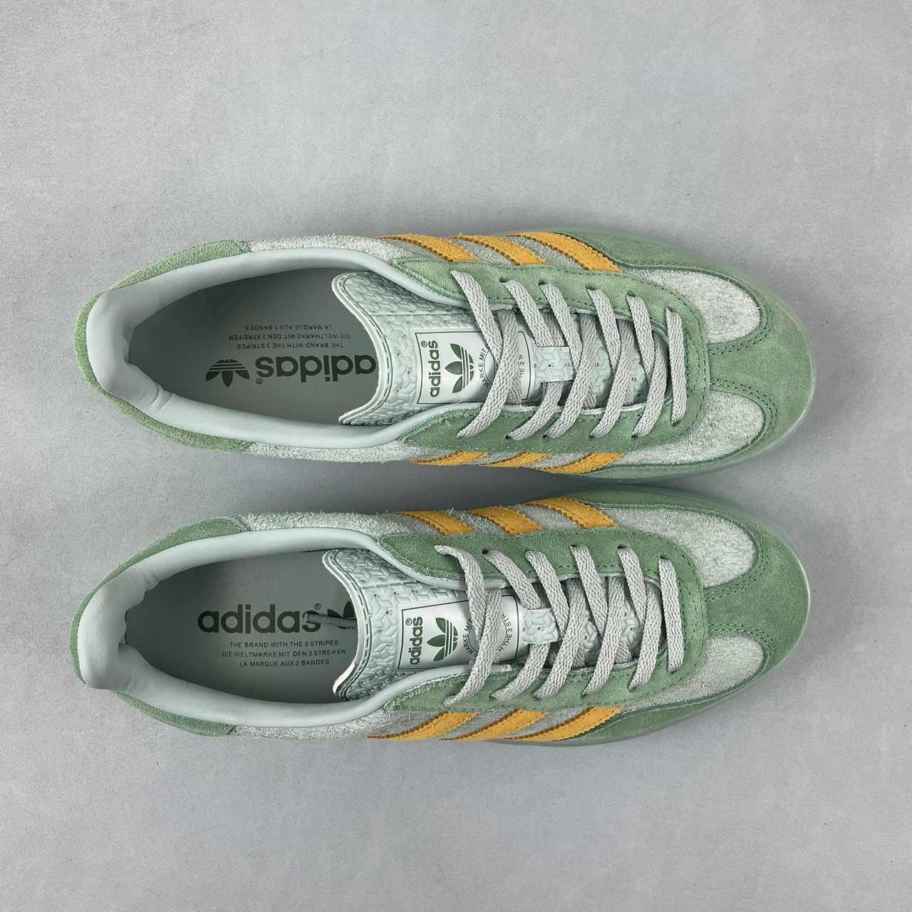 Indoor Use Adidas Gazelle Indoor Hazy Green Crew Yellow Preloved Green IG6783