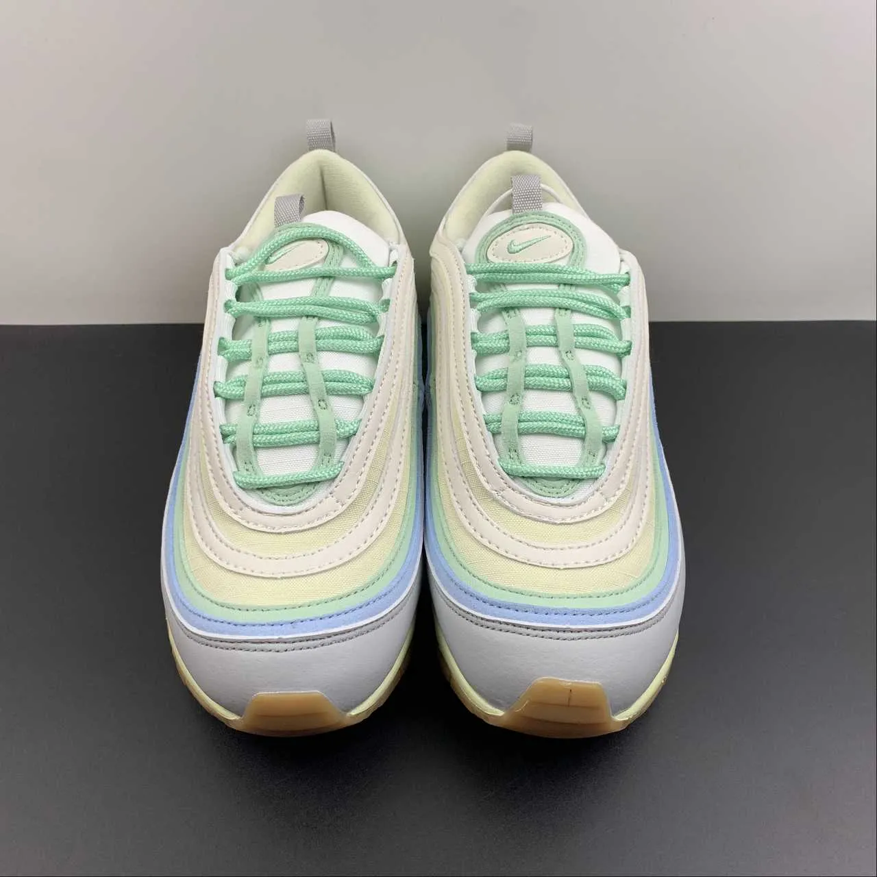 facilitate movement running in a gorge area shoes Air Max 97 Certified Fresh Coconut Milk Enamel Green Worn Blue DX5766-131