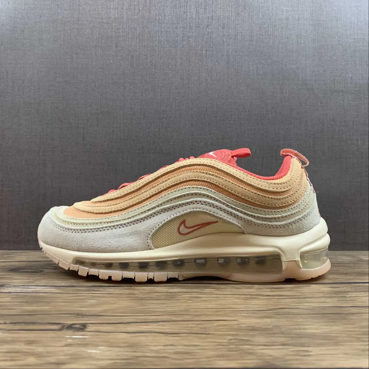 Air Max 97 Sisterhood Cashmere Orange Chalk Rattan Metallic Gold DM8943-700 forest shoes