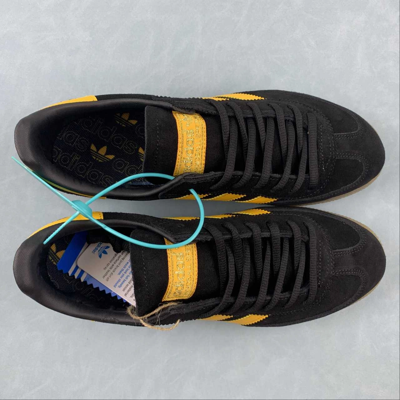 Adidas Handball Spezial Black Yellow FX5676 motion control shoes