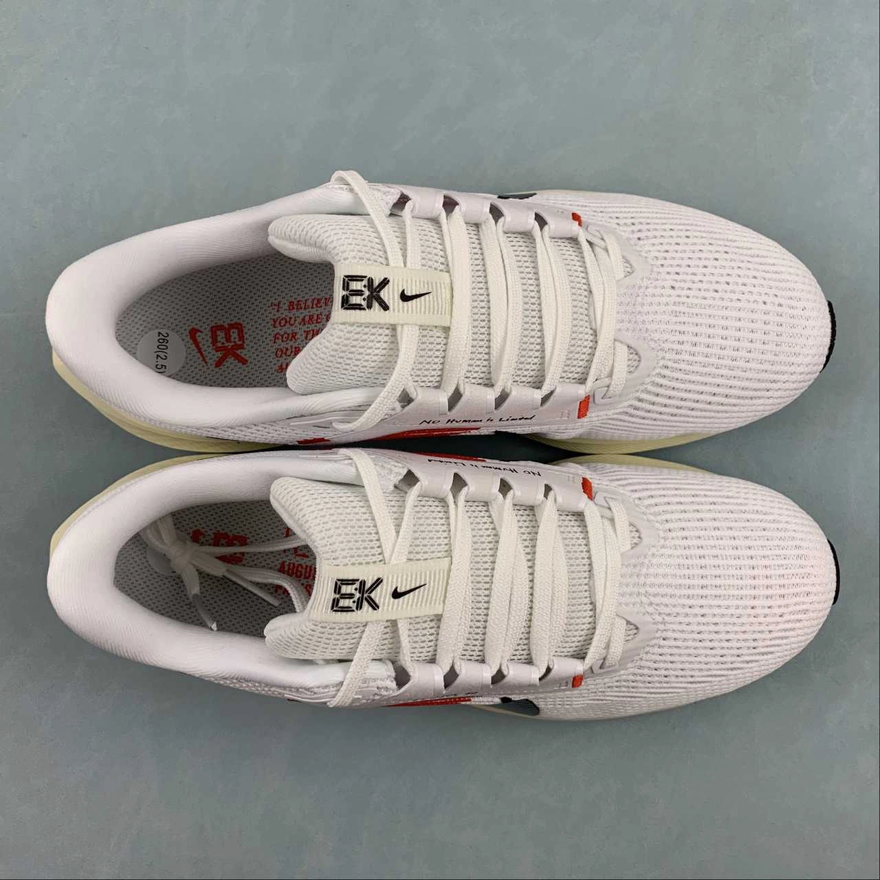 Flexible outsoles maintain grip during rapid moves Air Zoom Pegasus 40 White Warm Red Black FJ0686-100