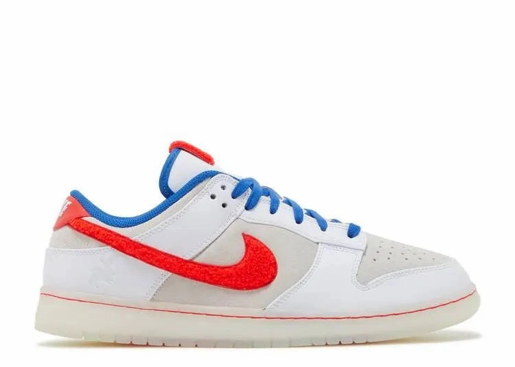 Vented Heel Panel Nike Dunk Low White Rabbit