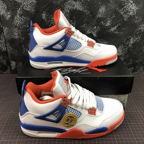 Air Jordan 4 Retro White Game Royal-Orange 308497-171 Shock Absorbent Warm Season