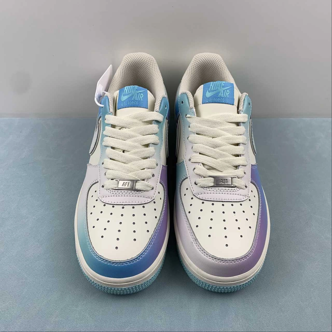 Boat shoes Drill Hike Air Force 1 07 Low Color White Blue Purple DB3301-333