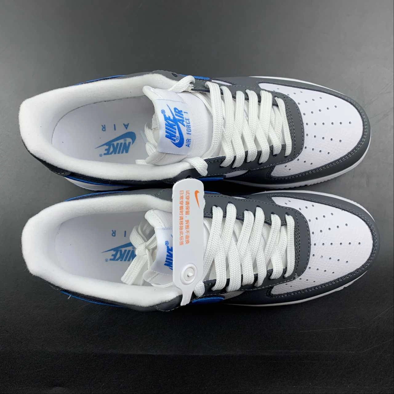 Air Force 1 Low White Mixes Grey Laser Blue FB3360-100 Indoor Step