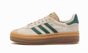 Bold Detail Adidas Gazelle Bold Magic Beige Collegiate Green