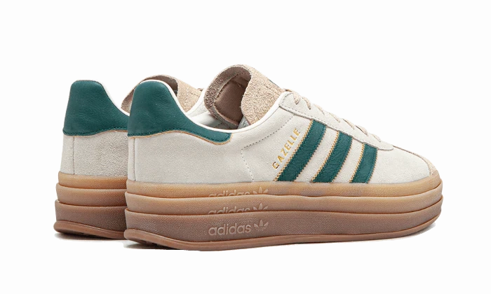 Easy Fit Shoes Daily Flow Adidas Gazelle Bold Magic Beige Collegiate Green