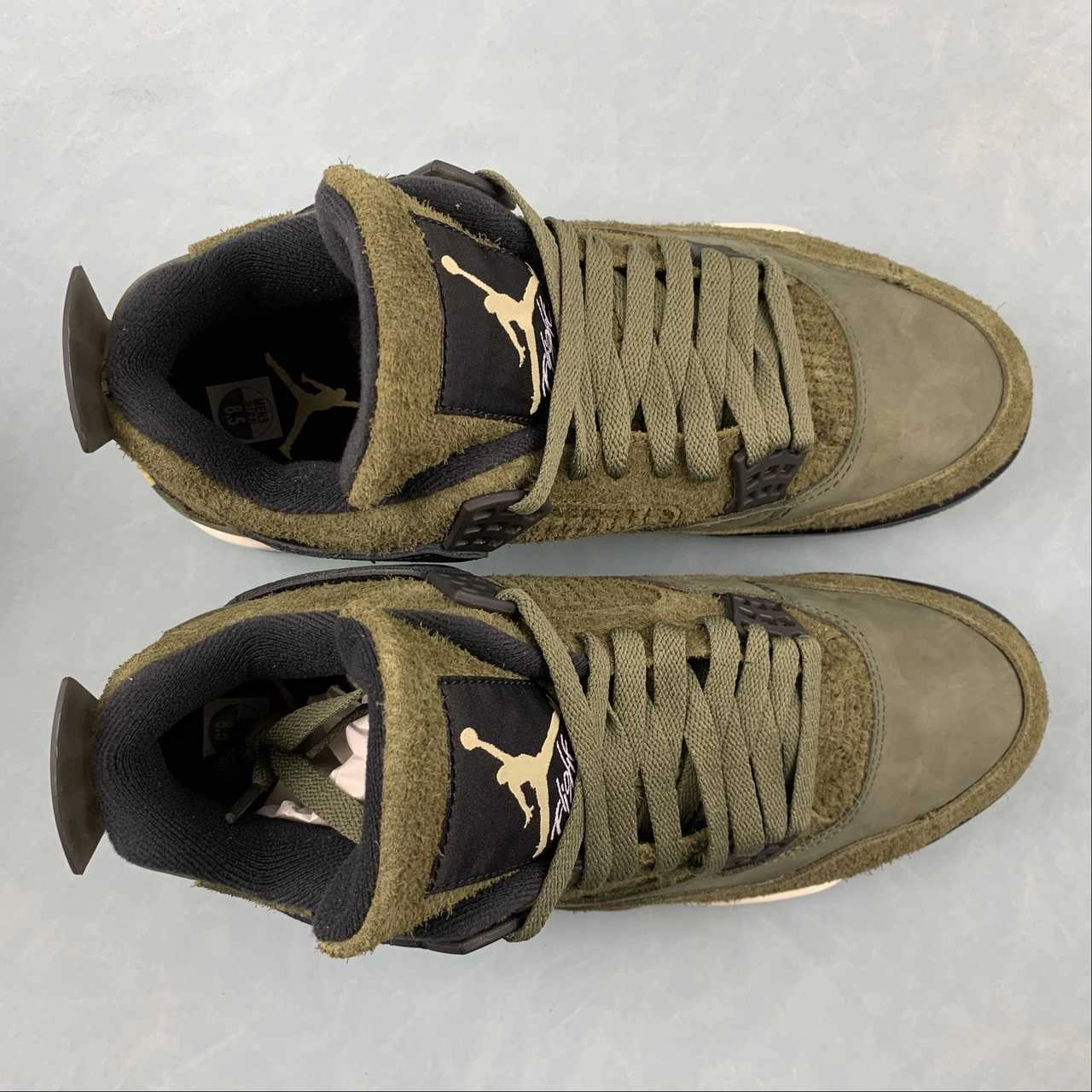 Quick Workout Urban Speed Air Jordan 4 Retro SE Craft Medium Olive Pale Vanilla Khaki Black Sail FB9927-200