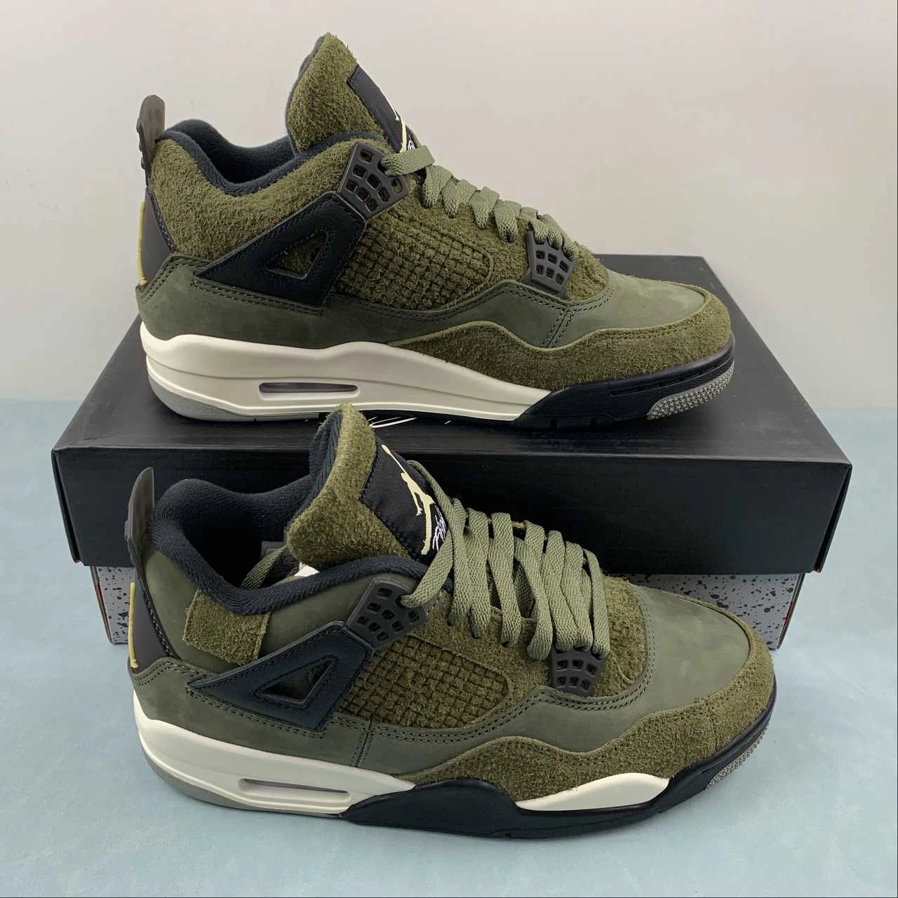 Anti Torsion Plate Air Jordan 4 Retro SE Craft Medium Olive Pale Vanilla Khaki Black Sail FB9927-200