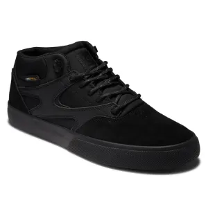 DC Boys “Kalis Vulc Mid” Black Sole/Black Shoes: Size 1 to 7