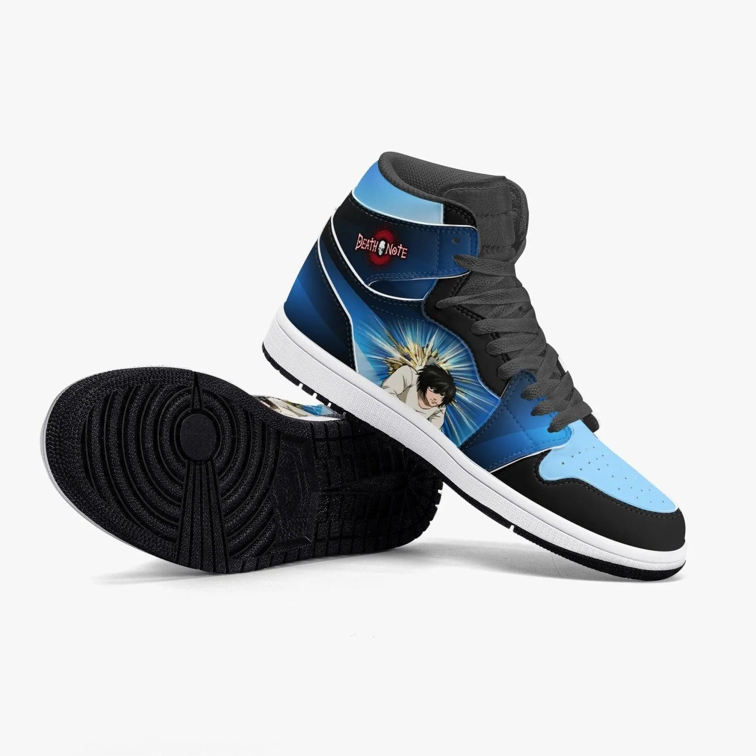Death Note 'L' Blue JD1 Mid Anime Shoes
