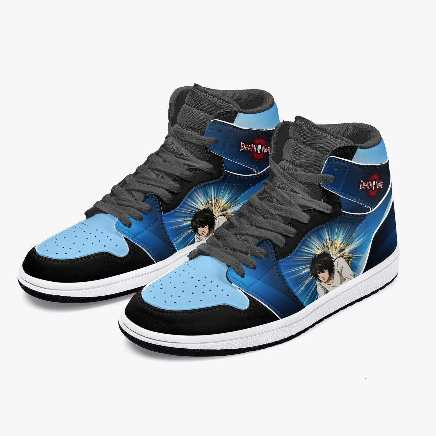 Death Note 'L' Blue JD1 Mid Anime Shoes