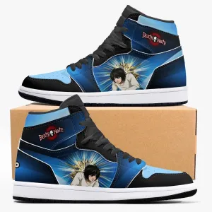 Death Note 'L' Blue JD1 Mid Anime Shoes