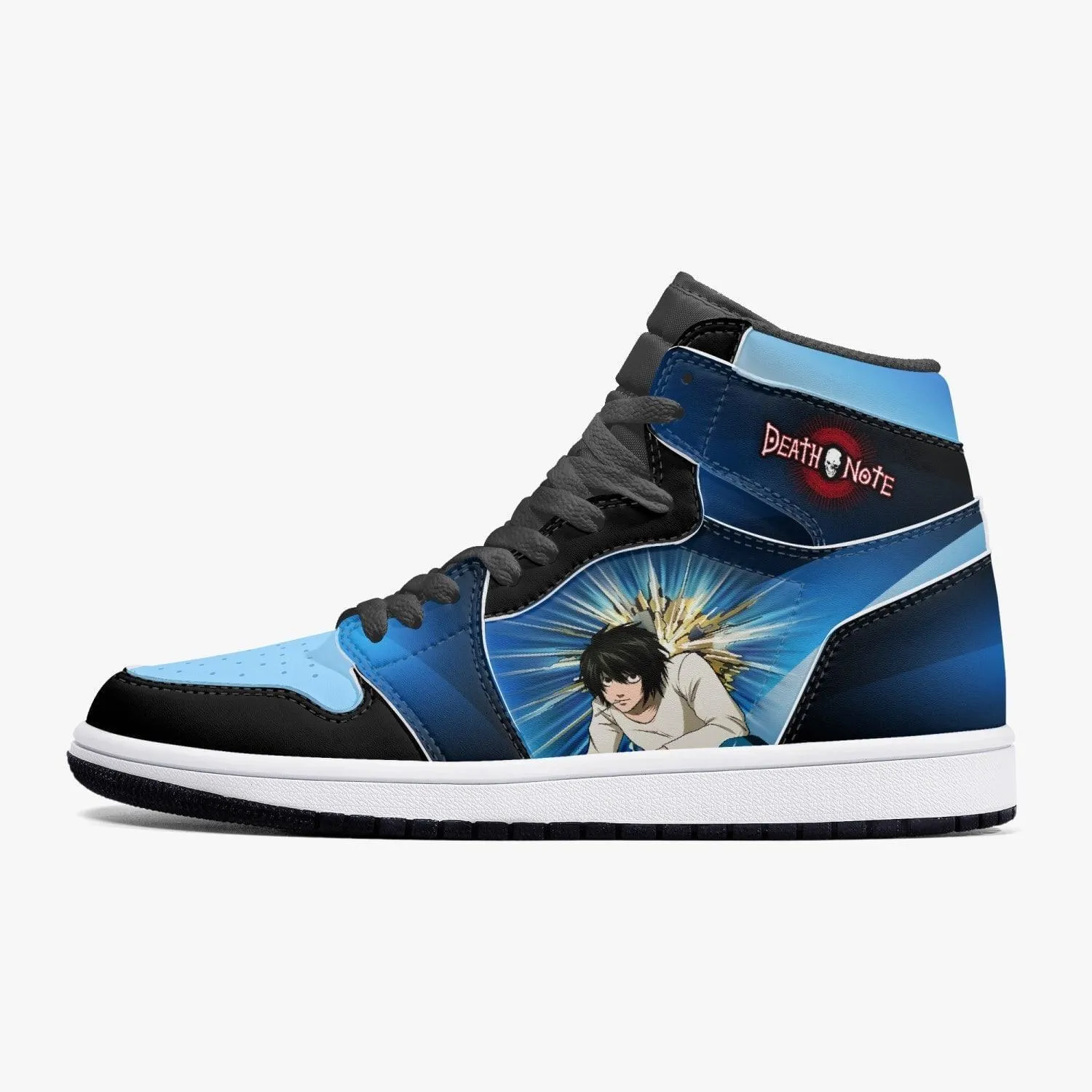 Death Note 'L' Blue JD1 Mid Anime Shoes