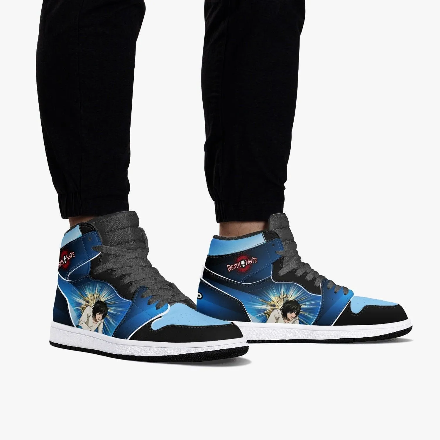 Death Note 'L' Blue JD1 Mid Anime Shoes