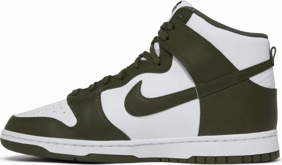 Nike Dunk High Cargo Khaki Quick Movement adjustable lacing system