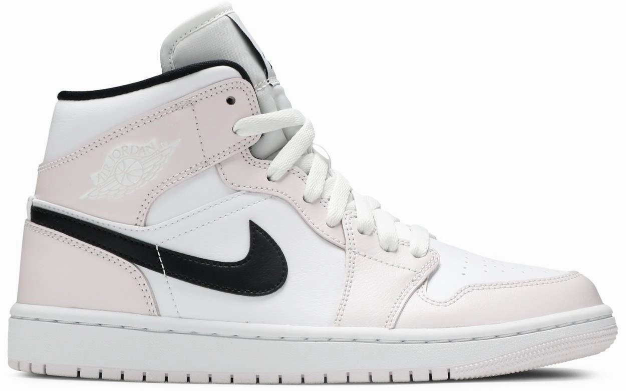 Nike Jordan 1 Mid Barely Rose W High impact Layered Chic
