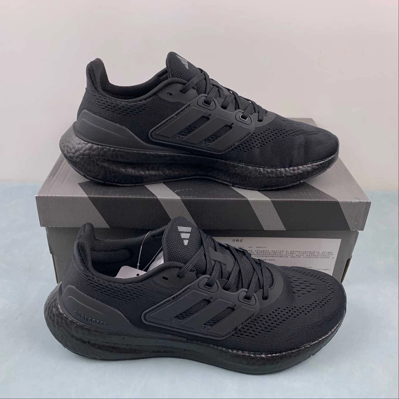 slip - on running shoes Adidas Pureboost 23 Triple Black IF4840