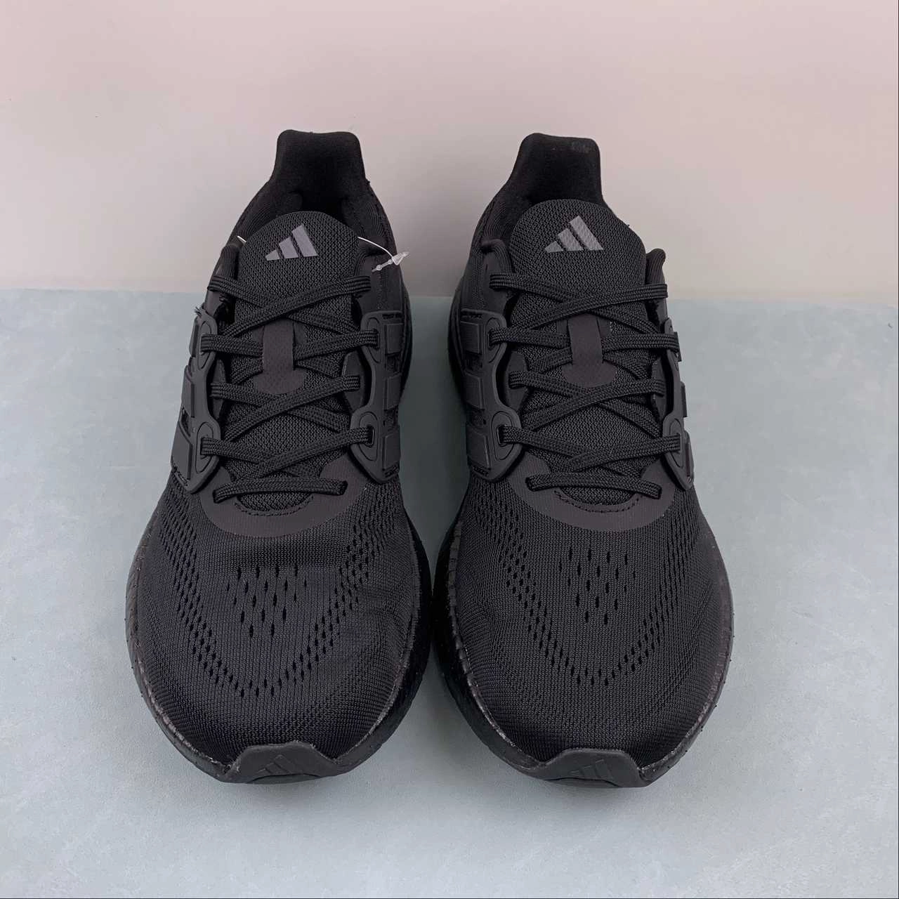 Warm - weather running smooth - surface shoes Adidas Pureboost 23 Triple Black IF4840