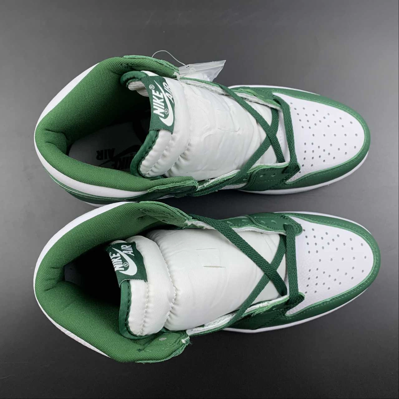 High Top Style Air Jordan 1 Retro High OG Gorge Green Metallic Silver-White (2022) DZ5485-303