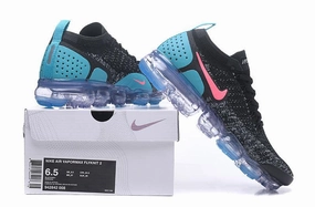 Air Vapormax Flyknit 2.0 Black Blue Pink 942842-008 Narrow Toe Box