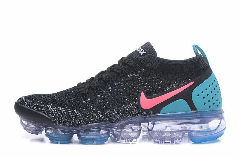 Air Vapormax Flyknit 2.0 Black Blue Pink 942842-008 Daily Travel Cool Design