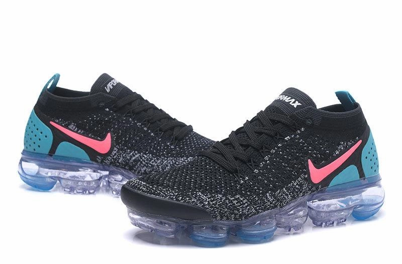 Air Vapormax Flyknit 2.0 Black Blue Pink 942842-008 Reinforced