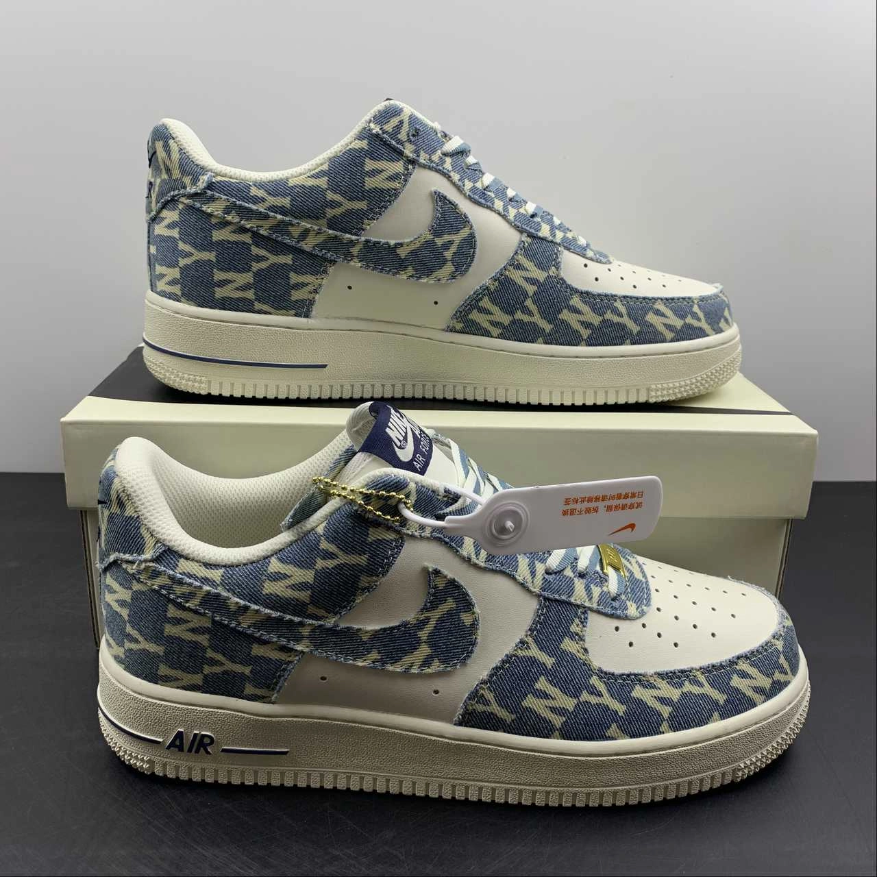 Star Hike Open Space MLB x Air Force 1 07 Low Denim Blue White CW1888-602