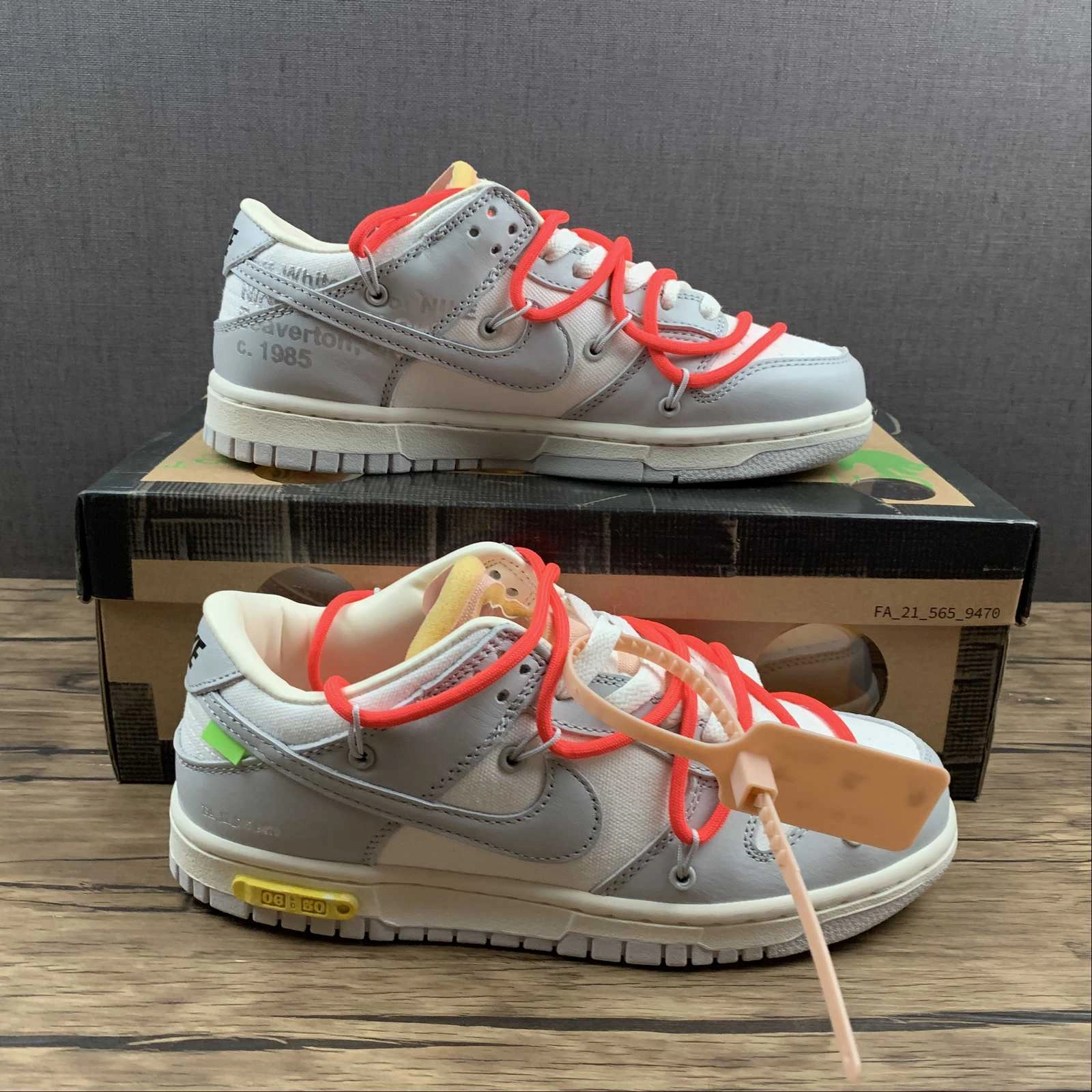 Dynamic Traction Outsoles energy returning Dunk Low X Off-White 'Lote 06 de 50' DM1602 110