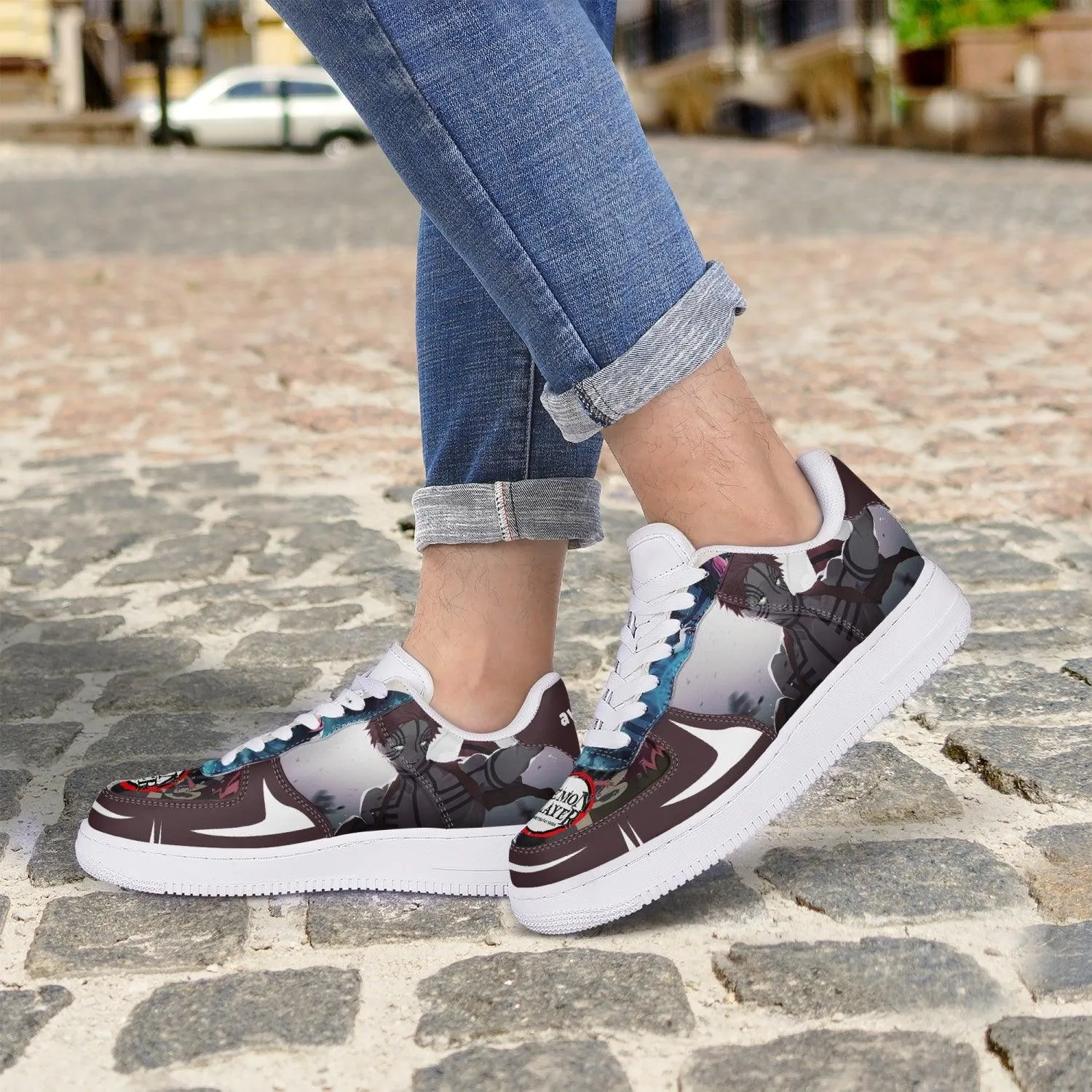 Demon Slayer Akaza AF1 Anime Shoes