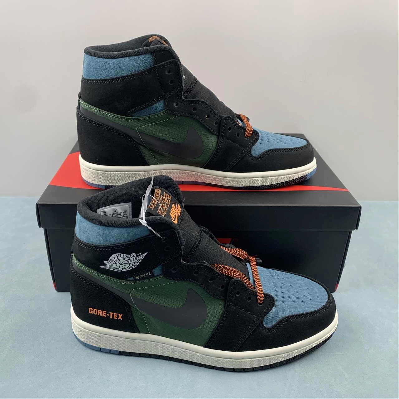 Athletic Touch Air Jordan 1 High Element Gore-Tex Sky J Light Olive Bright Mandarin Sail DB2889-003