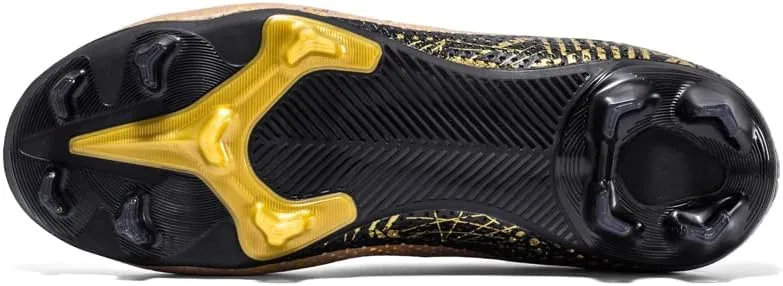 DHOVOR Mens Soccer Cleats Non Slip Athletics Football Trainers Teenagers Football Boots Outdoor and Indoor Soccer Shoes