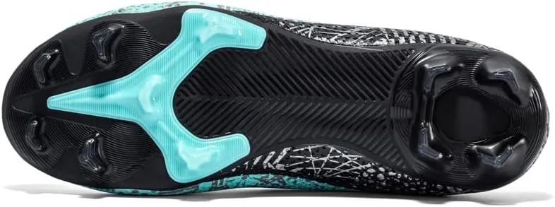 DHOVOR Mens Soccer Cleats Non Slip Athletics Football Trainers Teenagers Football Boots Outdoor and Indoor Soccer Shoes