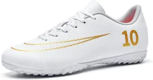 DHOVOR Soccer Cleats Men's Football Shoes Youth Lightweight Football Cleats Anti Slip Athletics Football Trainers Indoor Outdoor Soccer Shoes Men