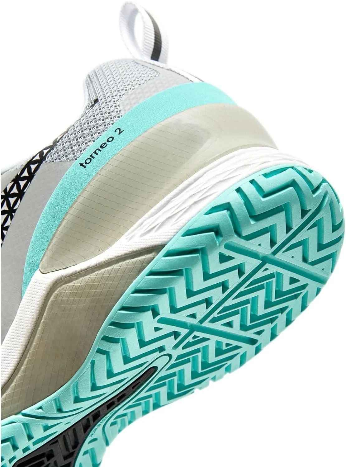 Diadora Women's Blushield Torneo 2 W Ag Tennis Shoe, Silver DD/Black/Aruba Blue,