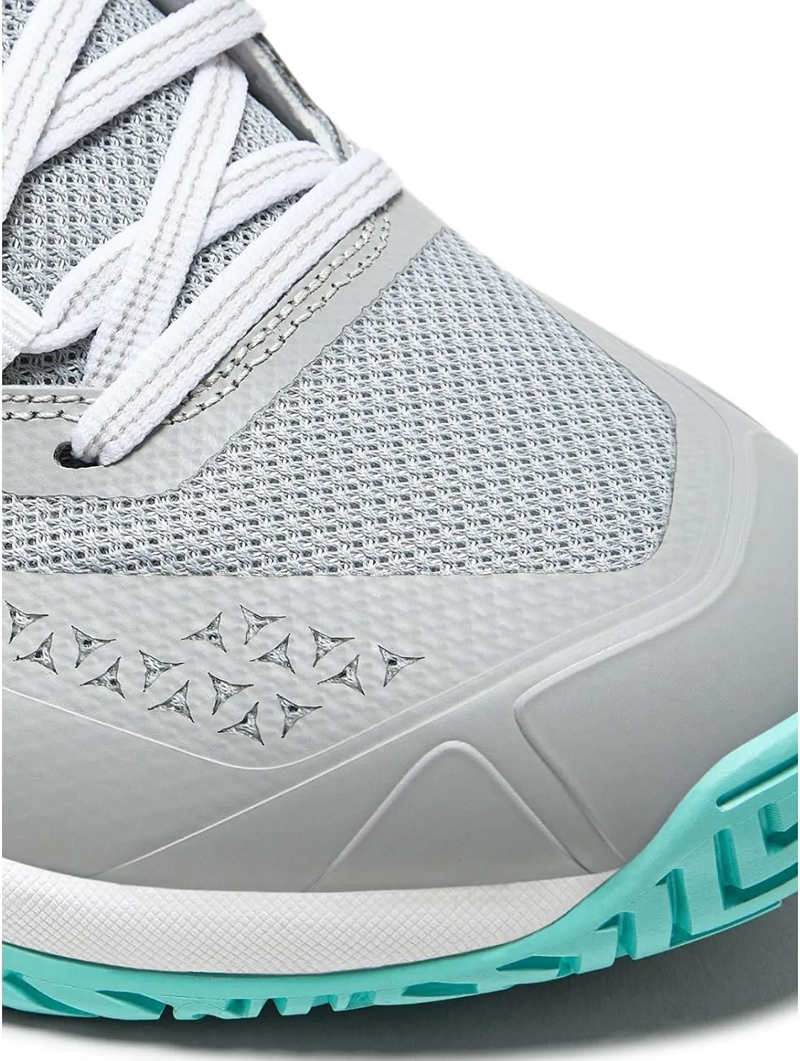 Diadora Women's Blushield Torneo 2 W Ag Tennis Shoe, Silver DD/Black/Aruba Blue,