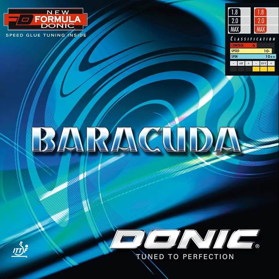 Donic Baracuda Max Table Tennis Rubber (Black)