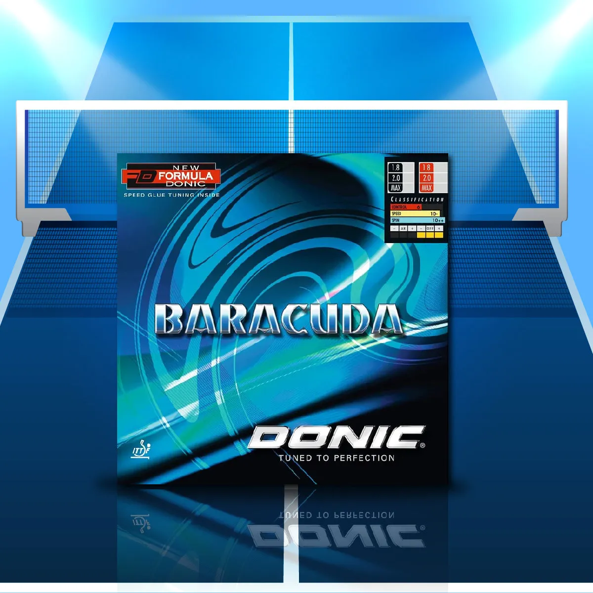 Donic Baracuda Max Table Tennis Rubber (Black)