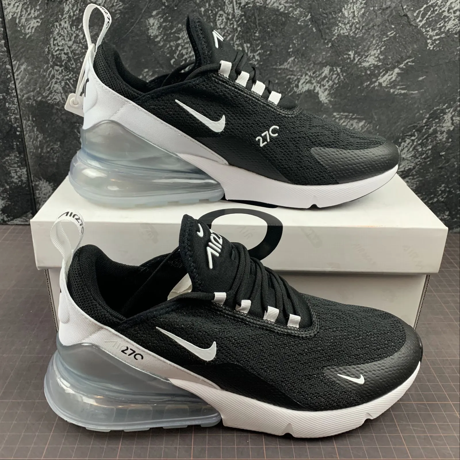 hypoallergenic Air Max 270 Black White Pure Platinum AH6789-013