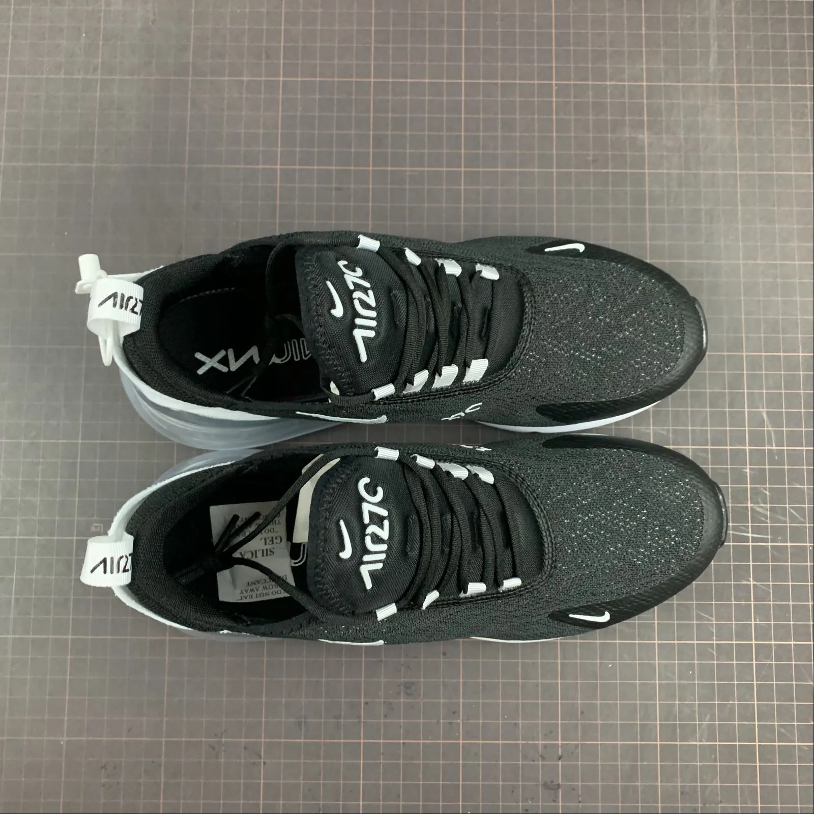 flexible sole shoes Air Max 270 Black White Pure Platinum AH6789-013