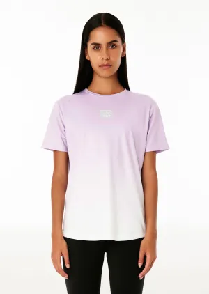 DOUBLE TRACK AIR FORM SS TEE IN GRADIENT PRINT
