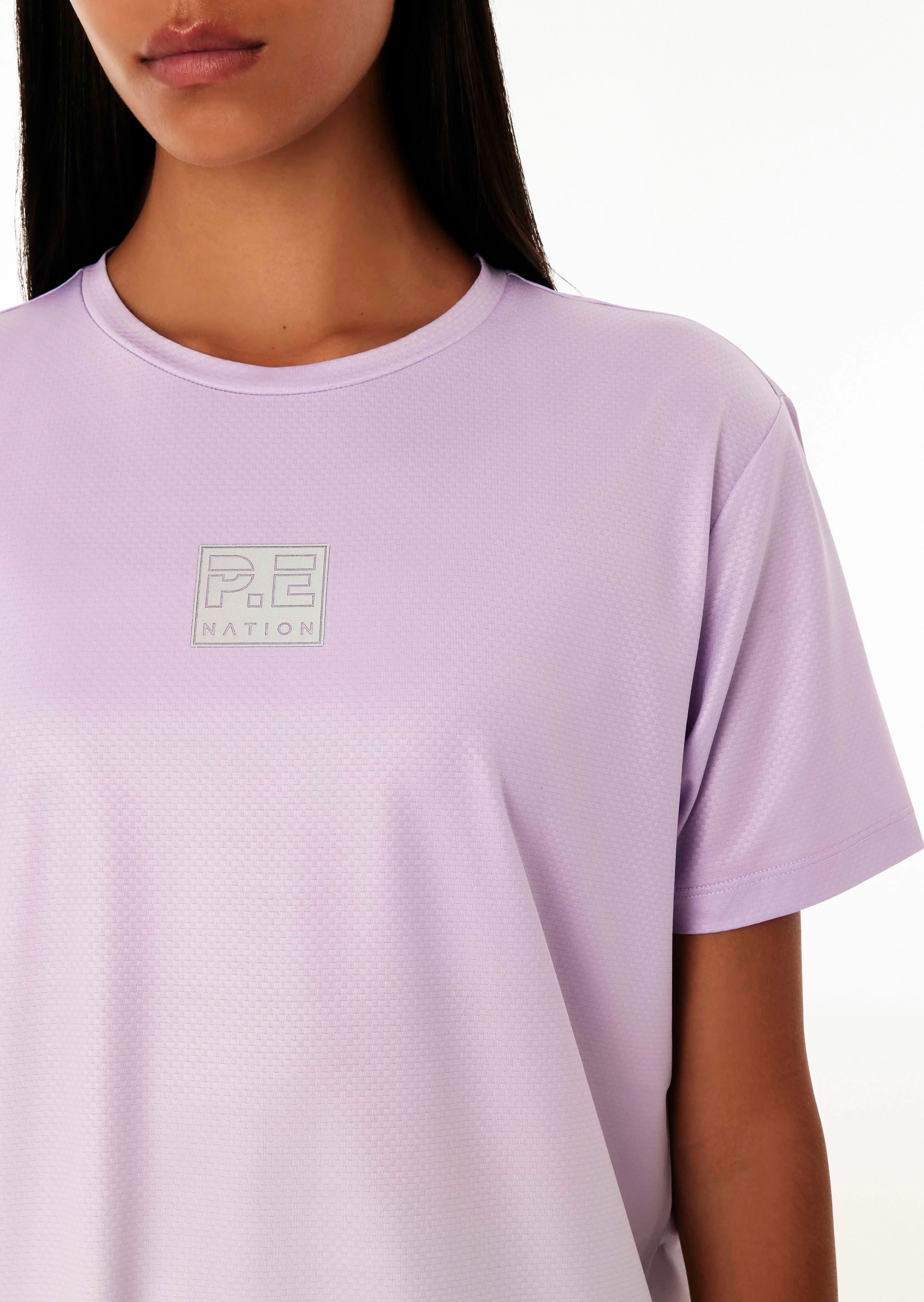 DOUBLE TRACK AIR FORM SS TEE IN GRADIENT PRINT