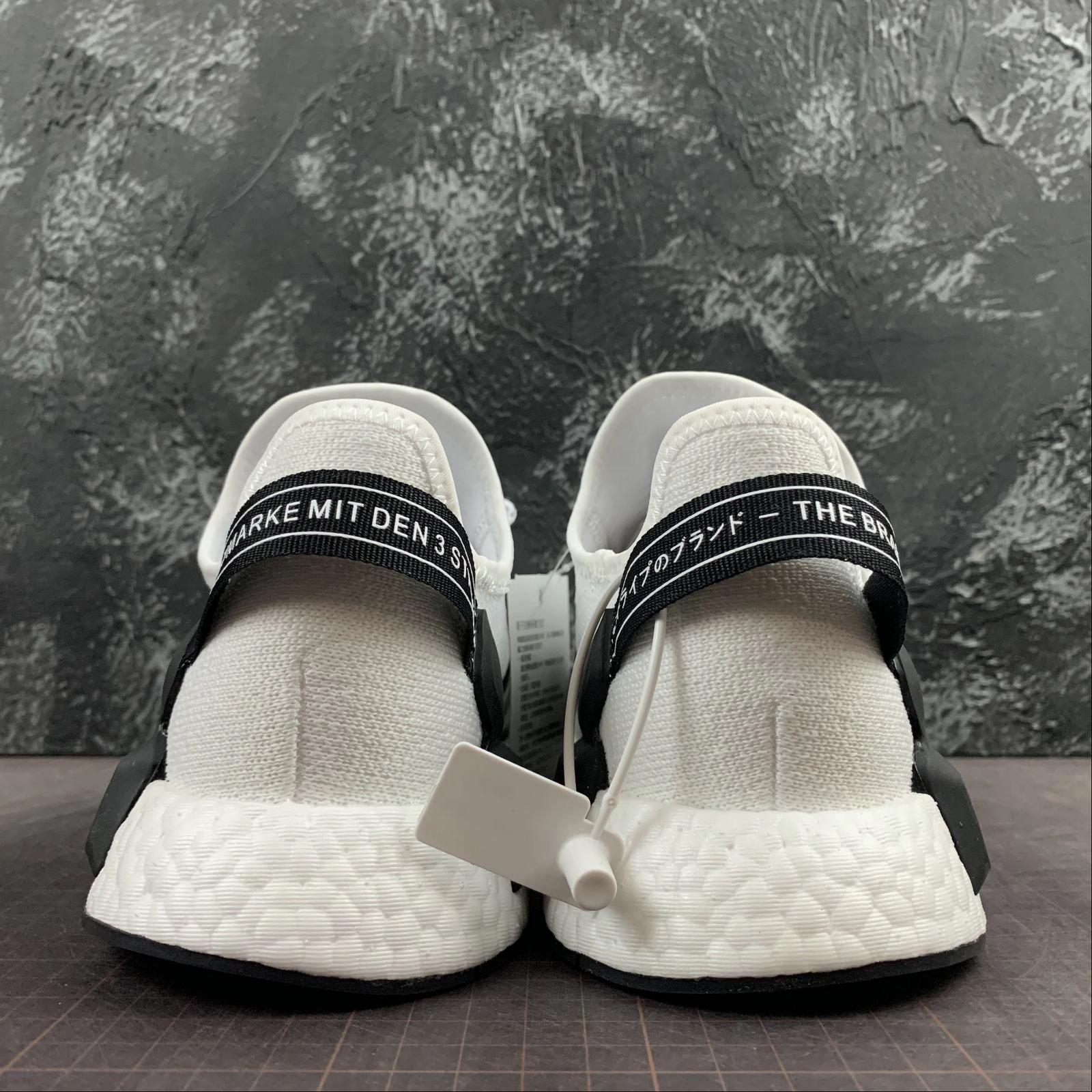 yoga running option workout running wear Adidas NMD R1 V2 Cloud White Core Black Cloud White